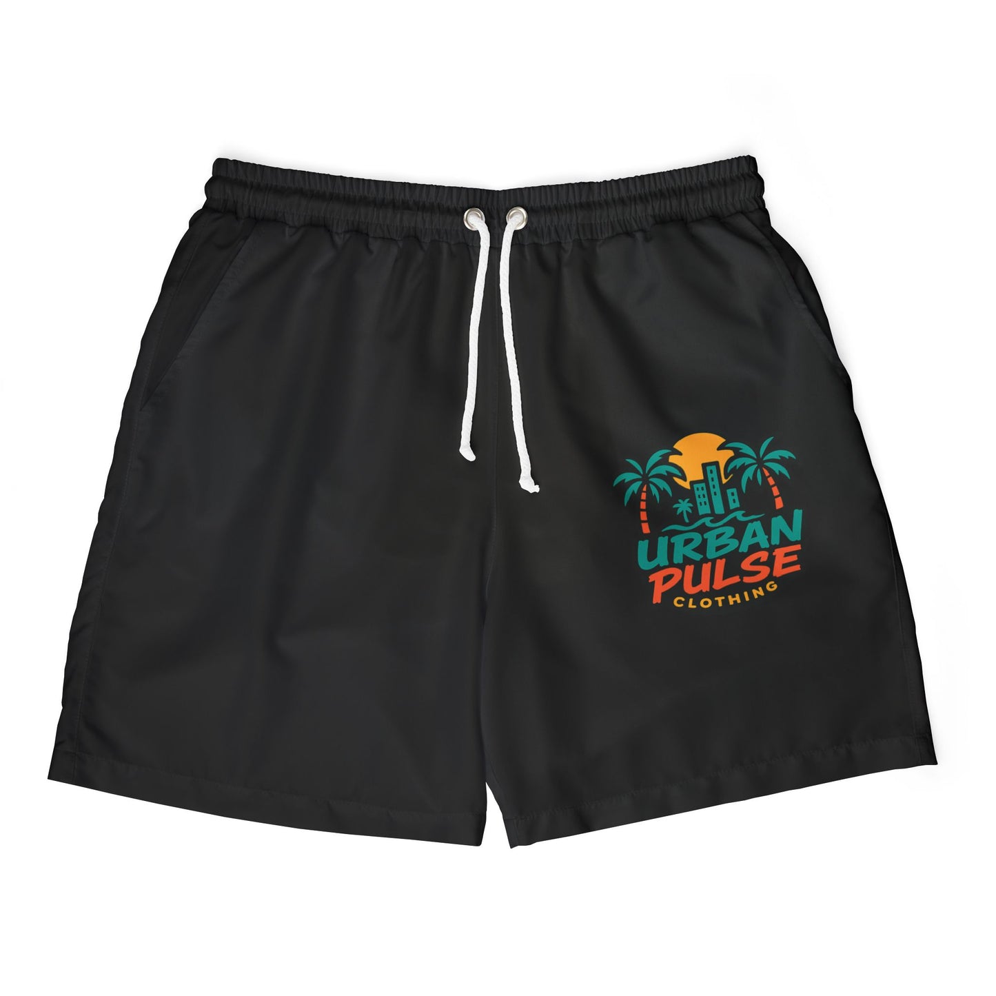 Summer Pulse Black Men Swim Shorts