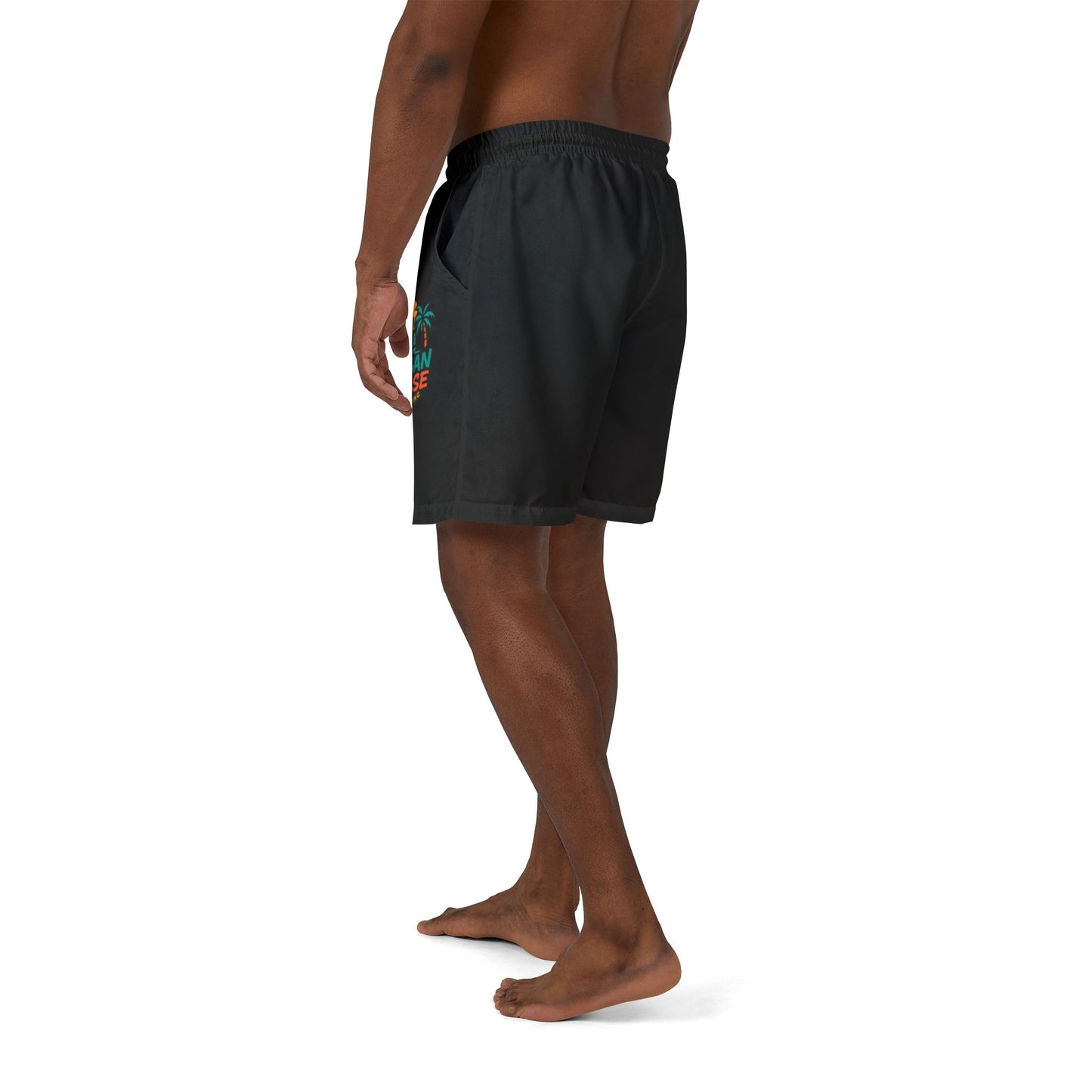 Summer Pulse Black Men Swim Shorts