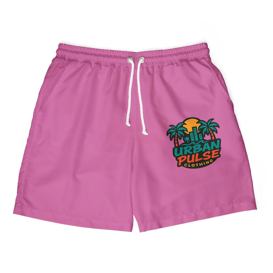 Summer Pulse Light Pink Men Swim Shorts