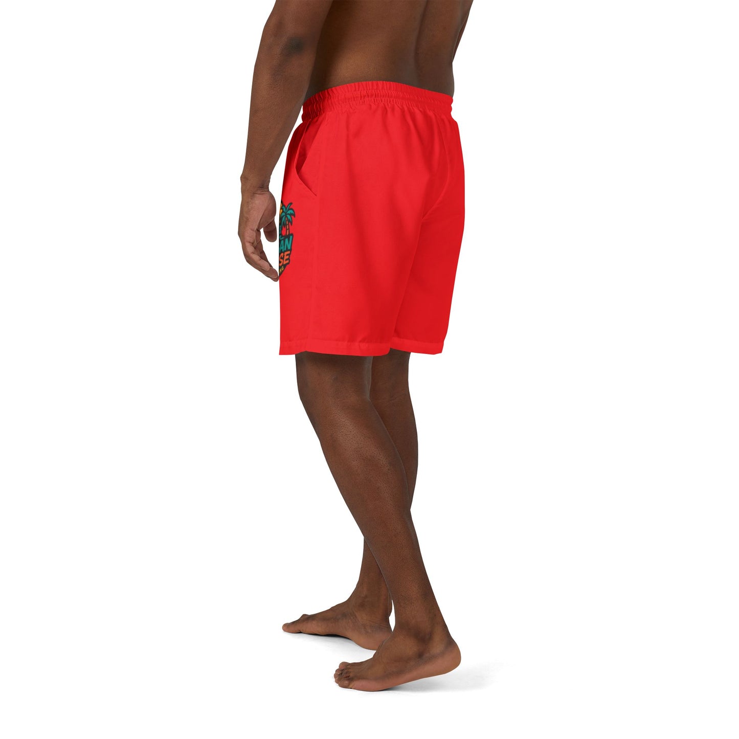 Summer Pulse Red Men Swim Shorts
